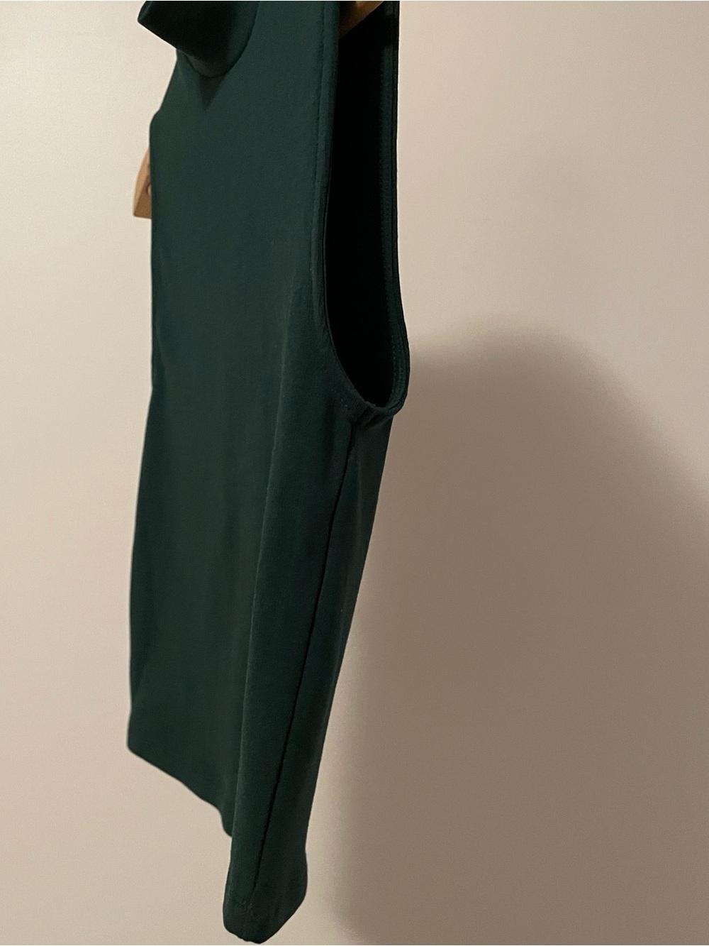 Zara Deep Green Ribbed Top - Picture 4 of 7